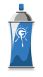 Blue Spray Can